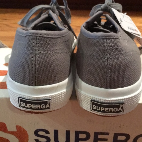 New w/box Superga 2750 grey sage shoes 37 6 1/2 - Picture 3 of 5